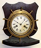 Waterbury "Ship's Bell No. 10" 8 day brass marine clock, c1915.