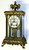 Ansonia "Crown" 8 day striking crystal regulator, c1914.