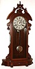 Waterbury Clock Co., Waterbury, Conn., "Galway" 8 day time and strike spring driven mantel clock, c1910