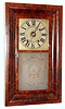 David Dutton, Mount Vernon, NH, 30-hour time/strike/alarm wood movement OG shelf clock. c.1835.