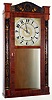 Jeromes and Darrow, Bristol, Conn., 8 day time and strike weight driven wooden movement half column and splat shelf clock, c1835