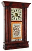 Birge and Fuller, Bristol, Conn., 8 day time/strike column and cornice shelf clock. c.1845