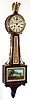 Chelsea Clock Co., Boston 8 day spring driven house strike mahogany 3/4 banjo clock, c1917