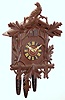 German - for Sears, Roebuck and Co. 30 hour 3 weight cuckoo and quail wall clock, c1900.