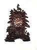 Black Forest German large 8 day fusee shelf cuckoo clock, c1880.