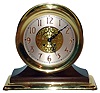 Chelsea Clock Co, Chelsea, Mass., "Limited Edition 2000 Millennium ship's bell mantel clock with 8 day spring driven time and ship's bell strike movement in polished brass case on walnut base with "Special Grand" silvered metal 8 1/2" dial with applied brass numerals, c2000