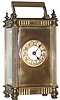 Boston Clock Co., Chelsea, Mass. Sparta 8 day gold plate carriage clock, c1890.