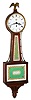 Smith's 8 day English 3/4-size mahogany banjo clock, Stennes case, c1970.