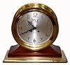 Chelsea Clock Co., Chelsea, Mass, C.2004, SHIPS BELL, "Third Millennium Edition", number 2543, yellow brass, with 8 1/2" Special Dial, w/ raised brass numerals, and base molding engraved with famous names from history: Newton, Morse, Michelangelo, Rembrandt, etc... see Chelsea site for full list.