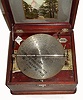 Swiss, "Mira" (div of Mermod Freres, Ste. Croix), disc music box, single comb, with seventeen 9.3 inch discs, C.1895