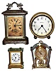 Four small desk and carriage clocks, c. 20th century