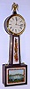 German, year running fusee banjo timepiece retailed by Bailey, Banks, and Biddle Co. This is an uncommon timepiece with the same fusee arrangement found in Germanic style wall and tall clock cases, c1920
