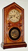 E. Ingraham and Co., 30-hour "Candy Strip Doric", time/strike shelf clock, c1890
