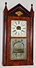 Seth Thomas Clock Co., Plymouth Hollow, Conn., mahogany 30-hour time and strike weight driven steeple top shelf clock, c1855