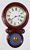 E. Ingraham and Co., Bristol, Conn. "Ionic" rosewood 8-day time and strike wall clock, c1890