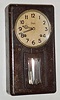 Meiji Japanese 8day time and strike wood wall clock, c1910