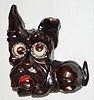 German, Oswald, Scotty Dog 8 day rotating eyes novelty clock, circa mid 20th century
