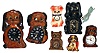 Seven dog moving-eye novelty clocks, later 20th century.
