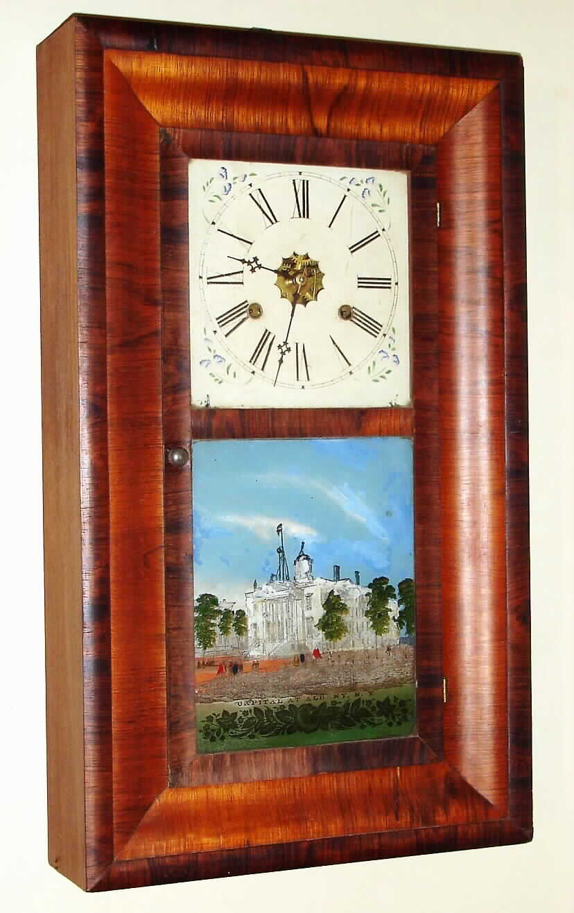 E. N. Welch Mfg. Co., 30 hour time and strike OG shelf clock, c1865 — Antique Clocks Price Guide