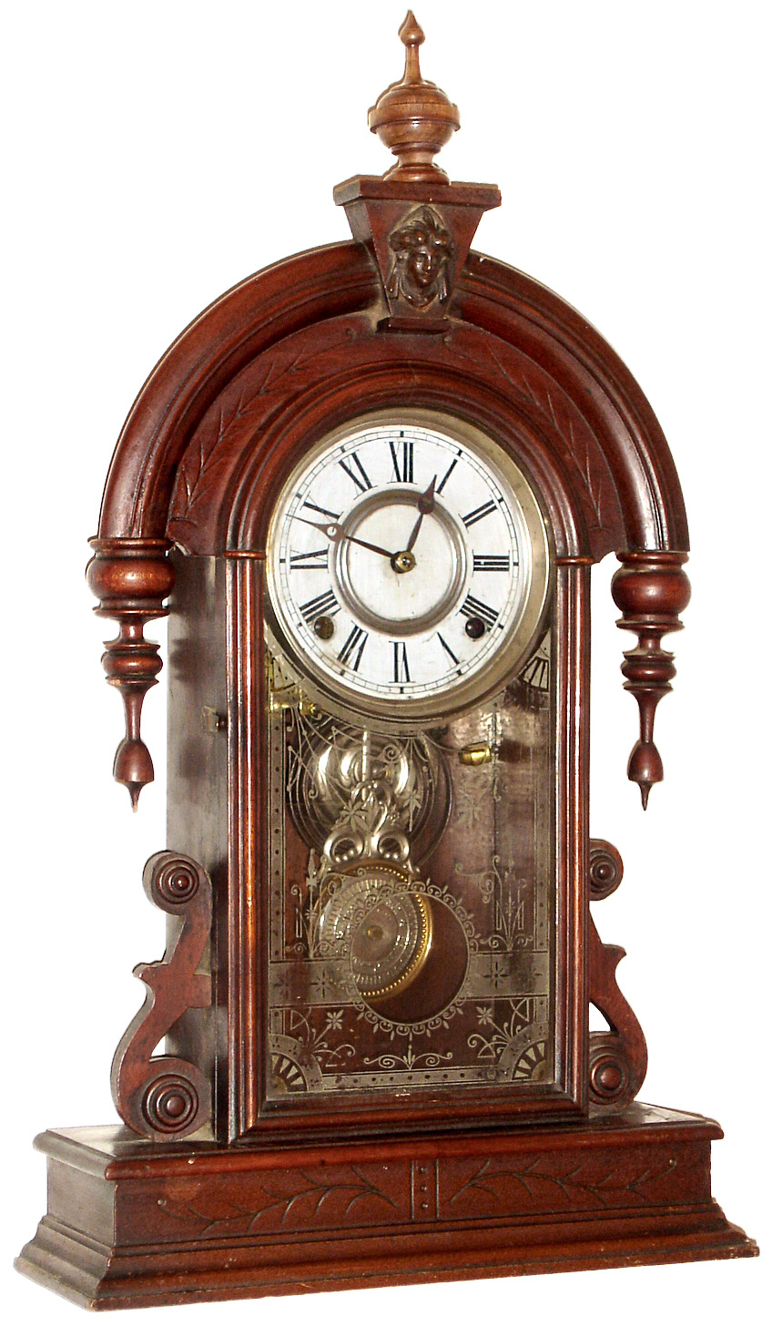Ansonia Clock Co., Ansonia, Conn., "Parisian", 8 day, time and strike, mantel clock, c1875 — Antique Clocks Price Guide