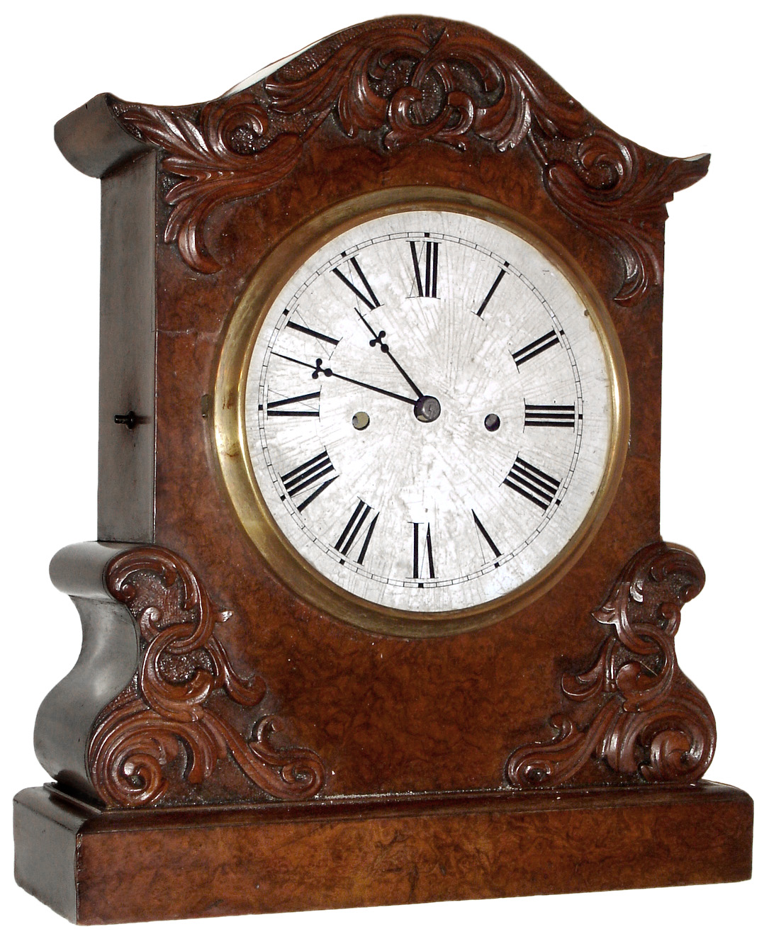 Anglo-American, 30 hour, time and strike, fusee mantel clock, c1860 — Antique Clocks Price Guide