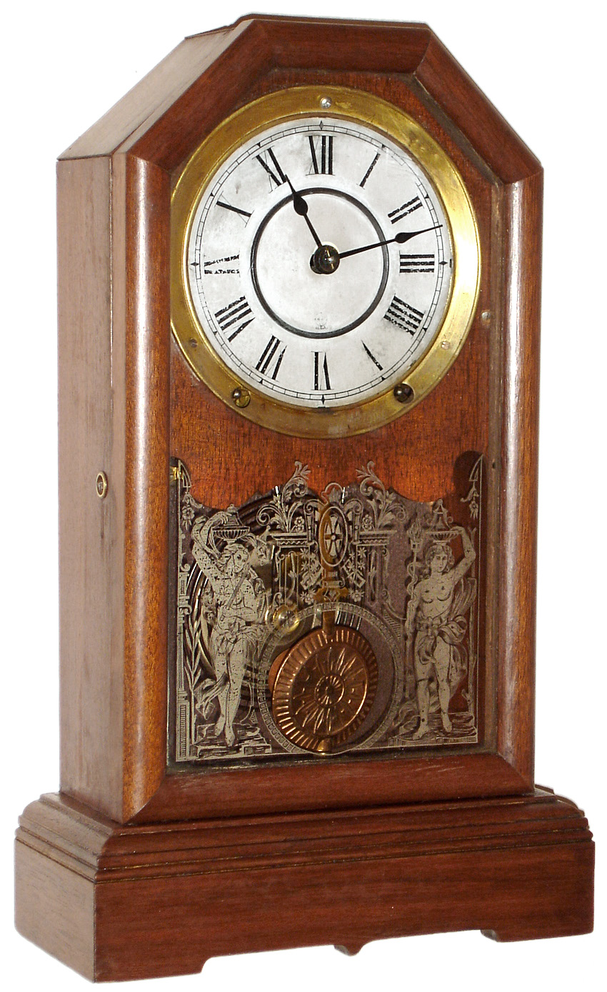 Seth Thomas Clock Co., Thomaston, Conn., "Denver" City series , 8 day, time and strike, mantel clock, c1886. — Antique Clocks Price Guide