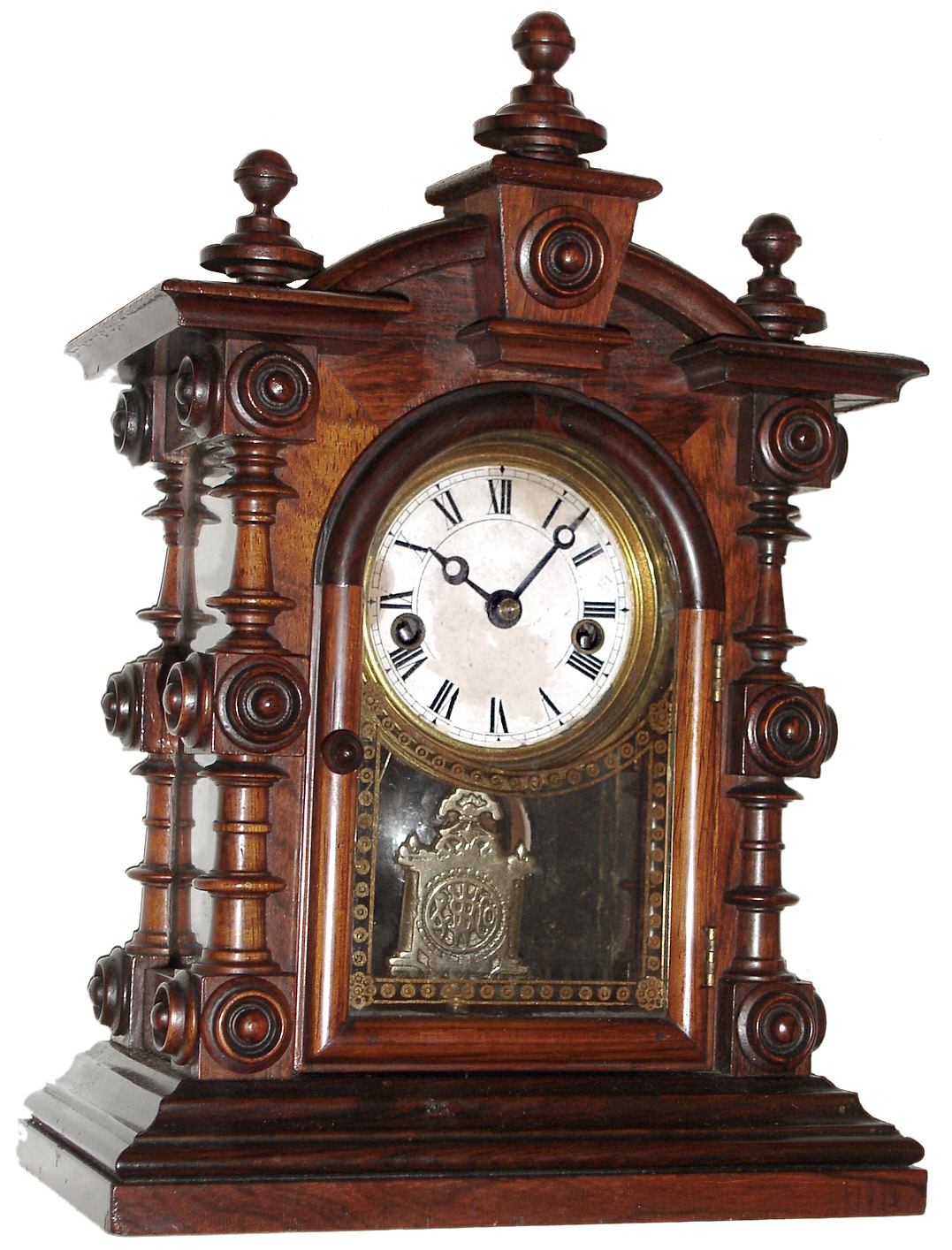 Welch, Spring and Co., Forestville, Conn., "Patti No. 2" or "Baby Patti", 8 day, time and strike, mantel clock, c1885 — Antique Clocks Price Guide