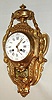 French for Tiffany and Co. marked on movement, 8 day time and bell strike "cartel" wall clock retailed by Tiffany and Co., c1900