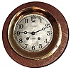 Chelsea Clock Co., Boston, Mass., "Ship's Bell" 8 day striking marine clock in brass case, 6" dial also signed "The Upson-Walton Company, Cleveland", serial number (on movement and case) 125941 made in 1918