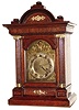 Junghans, German, 8 day quarter striking walnut bracket clock, (2-train) c1910