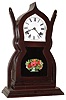 Reproduction hand made 8 day time and strike acorn style shelf clock, later 20th century