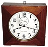 Seth Thomas Clock Co., Thomaston, Conn., "Hudson" 30 day time only spring driven solid mahogany gallery clock, c1928