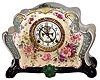 Ansonia Clock Co., New York, "La Rita" 8 day time and strike porcelain clock, c1901