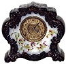 Gilbert Clock Co., Winsted, Conn., "No. 411" 8 day time and strike porcelain mantel clock, c1898.