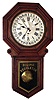 New Haven, New Haven, Conn., "Eclipse Regulator" oak 8 day time and calendar spring wound school clock, American Wringer label, c1910