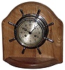 German "Salem" 8 day 7 jewel ship's bells chrome plated marine clock, c1975