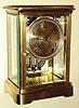 Seth Thomas Clock Co., Thomaston, Conn., "Empire No. 300" 8 day time and strike brass and glass crystal regulator, c1917