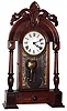 F. Kroeber, New York, "Polaris" walnut 8 day time and strike mantel clock, c1880