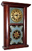 C. and N. Jerome, 30 hour time and strike weight brass movement round side shelf clock, c1836