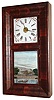 Chauncey Jerome, New Haven, Conn., 8 day time and strike OG shelf clock, c1850