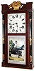 Unknown, 30 hour time and strike wood movement half column and splat shelf clock, c1845