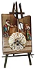 French, Empoli and Modele Deposes, Sous Le No. 19567, 8 day Artist's easel form timepiece, c1900