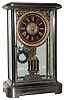Ansonia Clock Co., Ansonia, Conn., "Symbol", 8 day, time and strike, spring driven movement in nickel plated brass and glass case, c1880