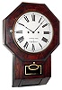 Atkins Clock Co., Bristol, Conn., "Octagon Drop XX Regulator" with type III (fancy frame) wagon spring, 30 day, time only movement in a rosewood veneered case with ripple molding around the top, c1855