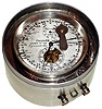 Thomas Mercer, Eyood Rd, St. Albans, Great Britain marine chronometer, 2 day, time only, spring driven movement with Earnshaw spring detent escapement in a nickel plated housing with silvered dial. This is a very unusual and scarce model with electrical contacts to drive slave units, a start / stop mechanism to regulate exposed balance and a nickel plated keyhole cover, s#15030 c1939