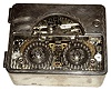 Yale Lock Mfg. Co., Stamford, Conn., double pin dial time lock or vault timer, "Model 1" with the rare Sunday dial attachment and two high grade E. Howard and Co., Boston, 2 - 3 day, spring driven movements with lever escapements in a very finely finished Yale Lock Mfg. nickel plated case, movement s#1005 c1880