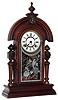 Ansonia Clock Co., Ansonia, Conn., "King", 8 day, time and strike, walnut mantel clock, c1880.