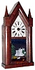 Chauncey Jerome, New Haven, Conn., 8 day, time and strike, oversize fusee steeple clock, c1855