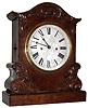 Anglo-American, 30 hour, time and strike, fusee mantel clock, c1860
