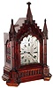 English, (for Scottish market) 8 day, triple fusee bracket clock, Gothic in style, chiming the quarters on 8 bells, and striking the hours on a large coiled cathedral gong, c1875